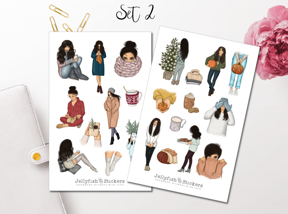 Cozy Girl Collection Sticker Set